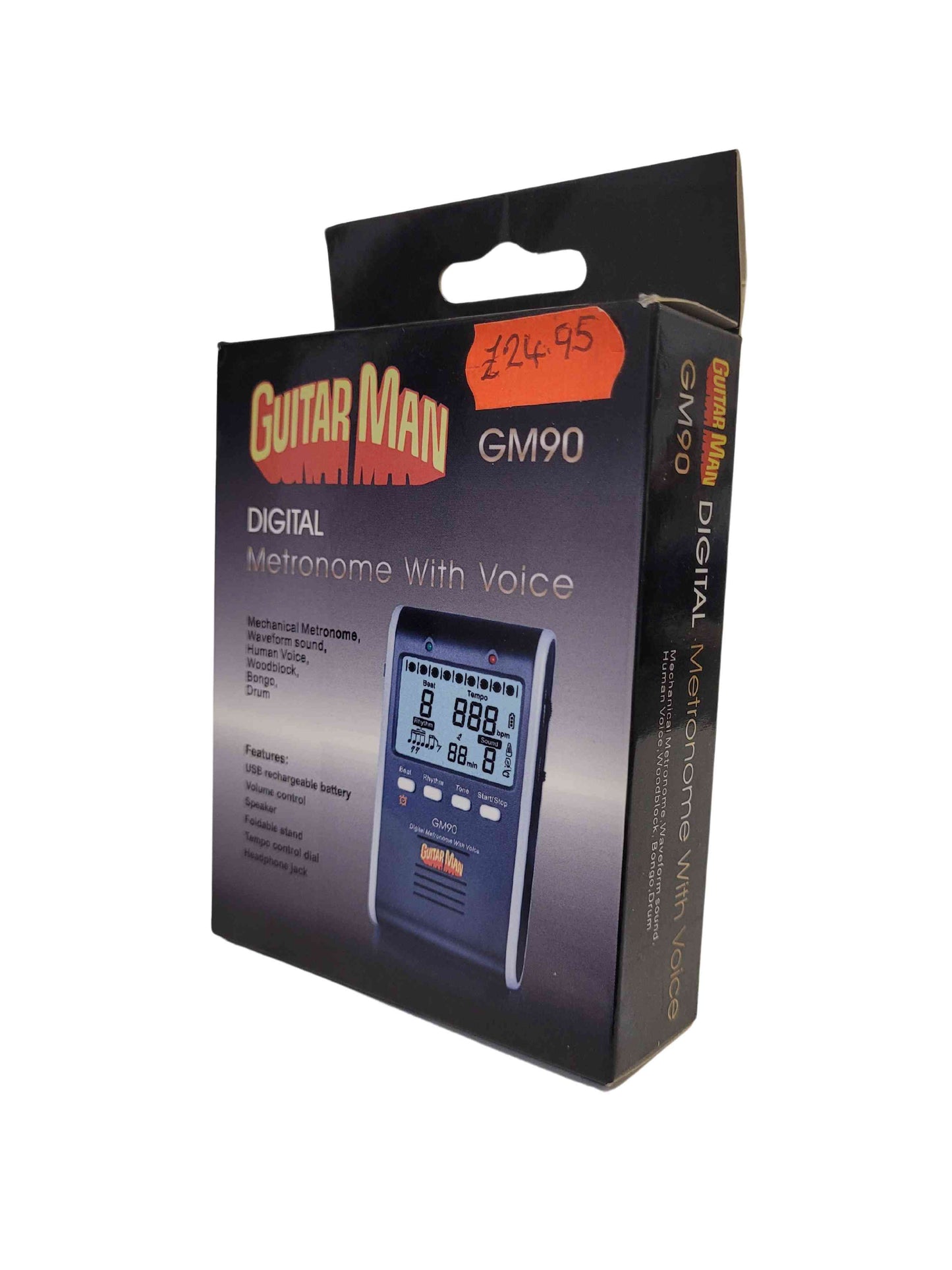 Guitar Man Digital Metronome with Voice Side View