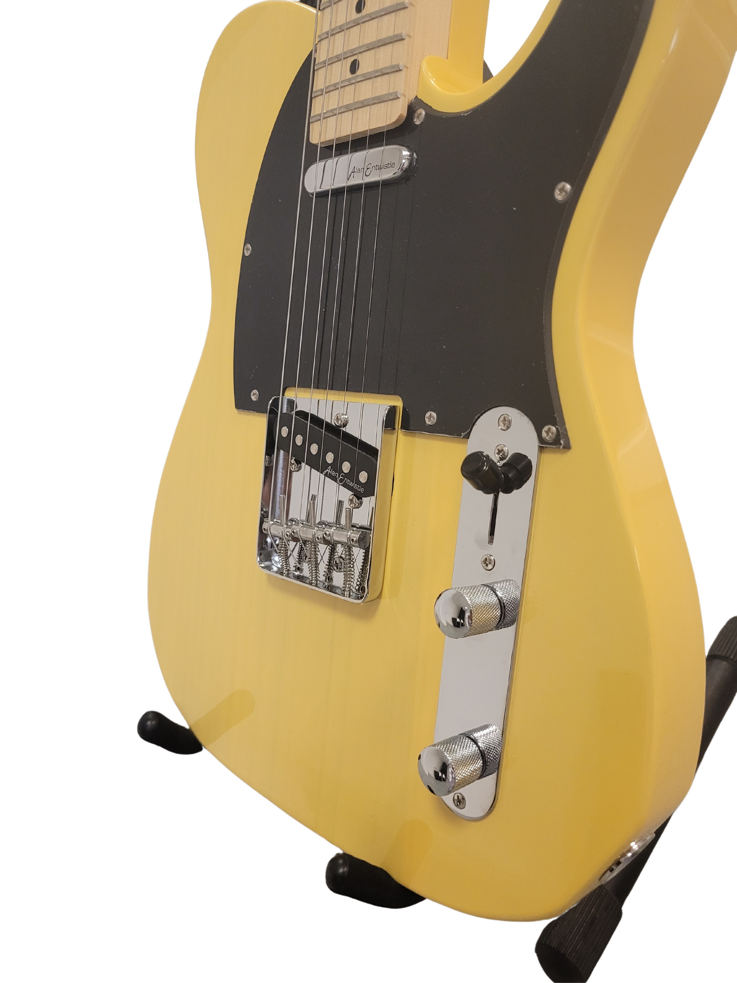 Ibanez Talman Bass Mustard Yellow 1/4 view