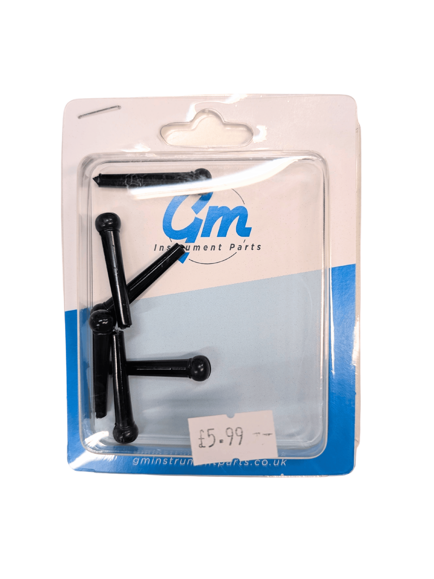 Guitar Man Bridge Pin- Black Set of 6