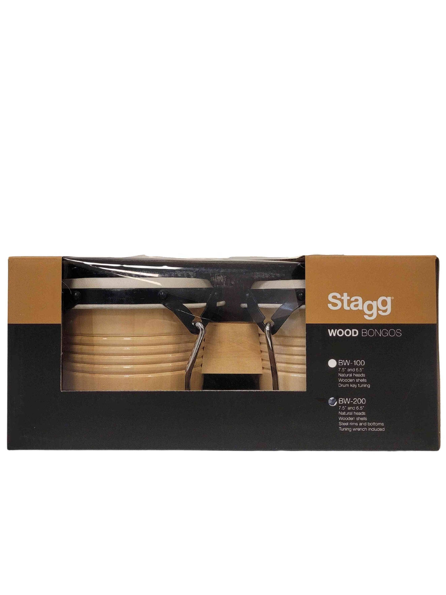 stagg wood bongos for hand percussion