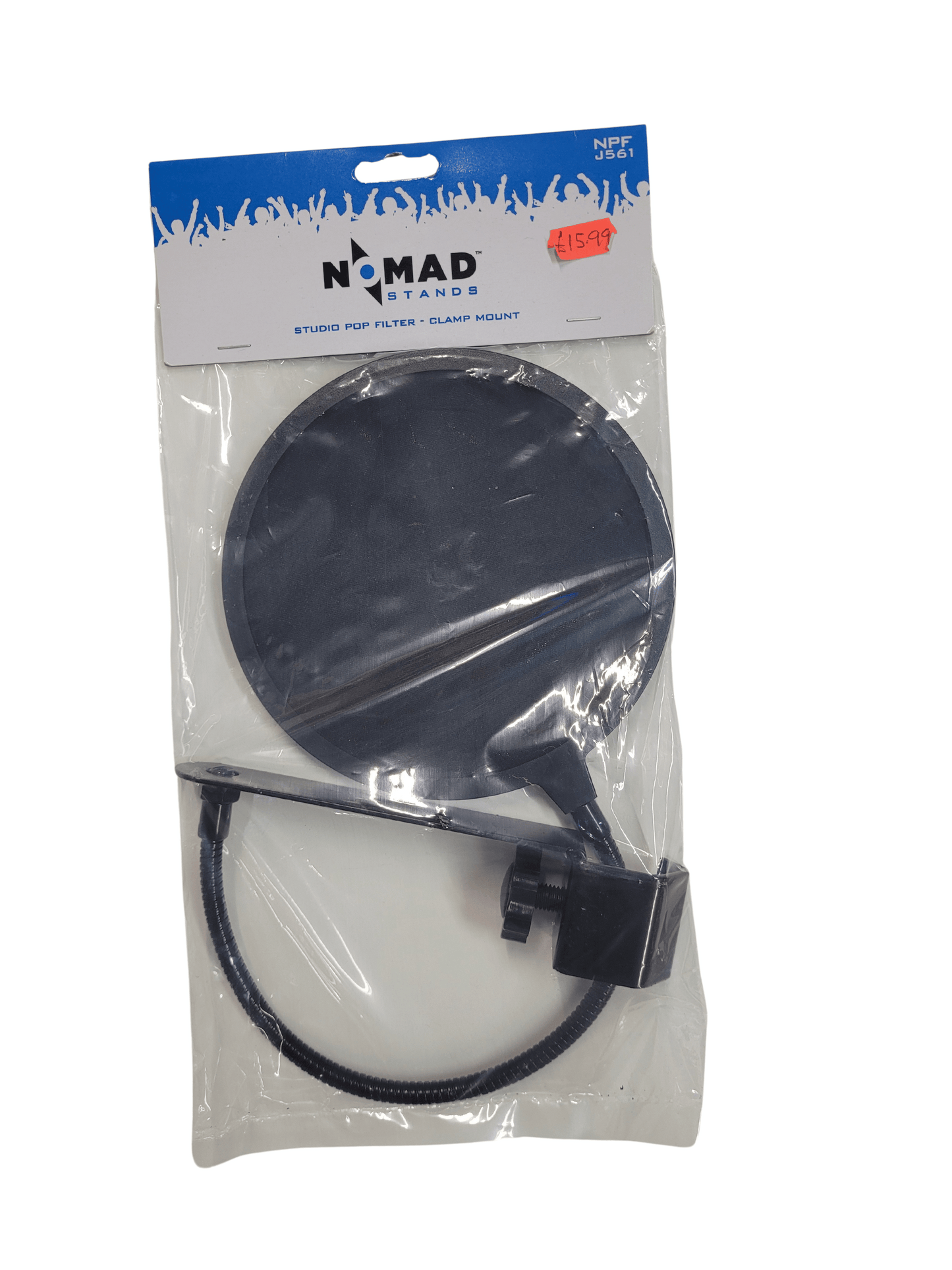 studio pop filter clamp mount