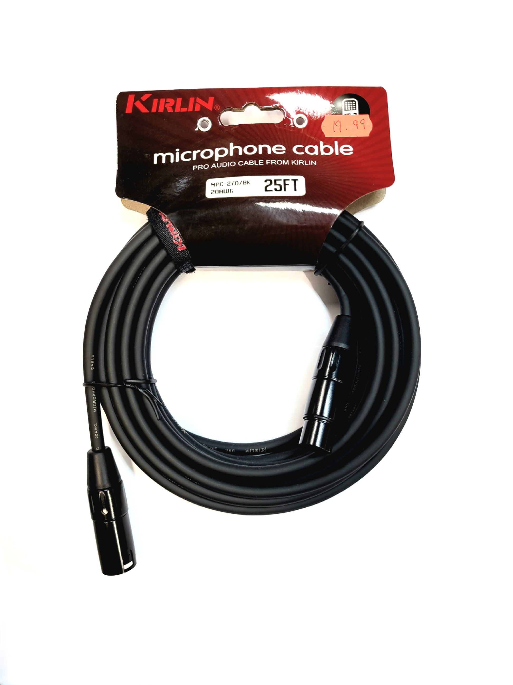 Kirlin 25 Foot Mic Cable