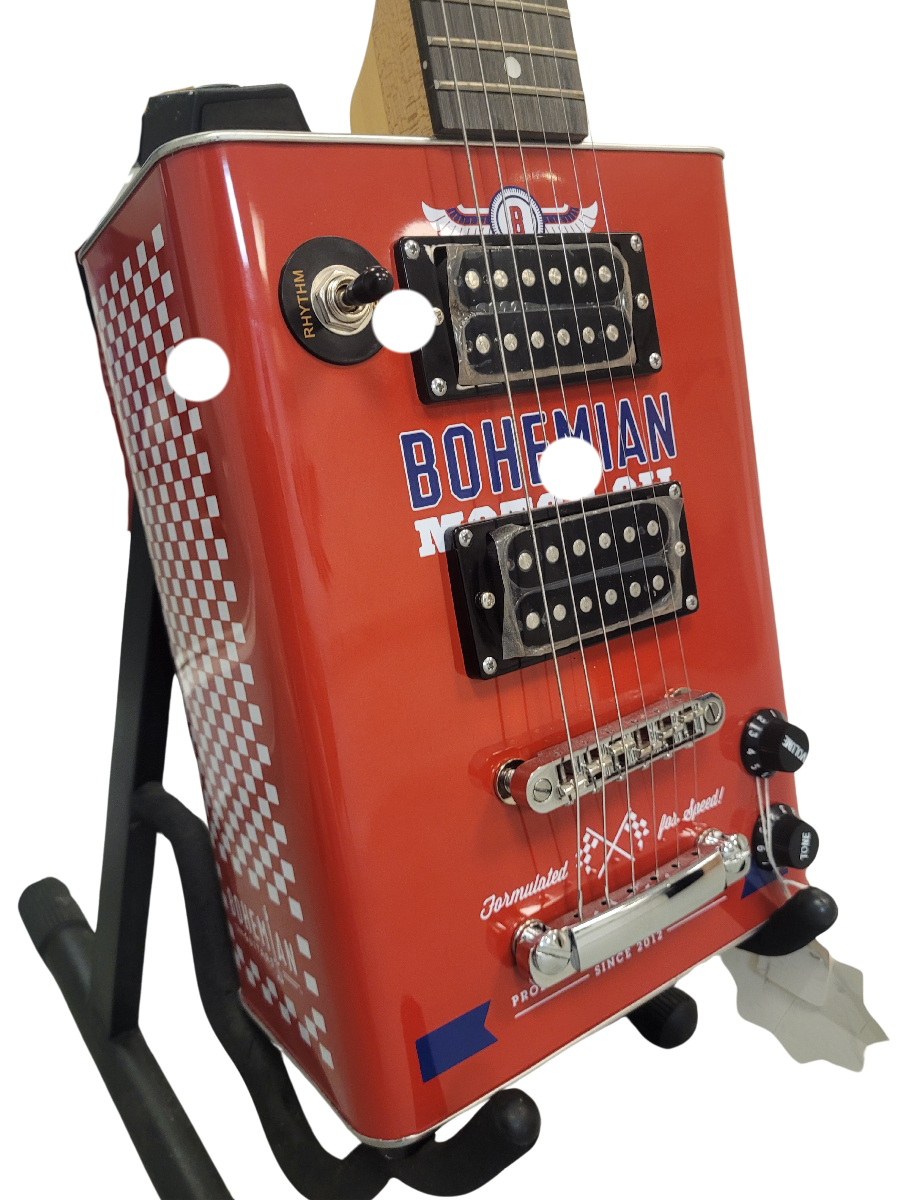 Mill Hill Music Complex Bohemian Guitars Oil Can Guitar