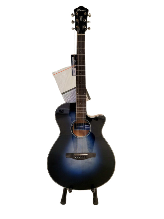 Ibanez blue acoustic guitar
