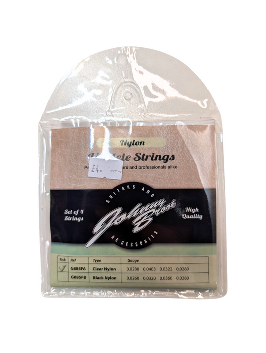 Johnny Brook Clear Nylon Ukulele Strings